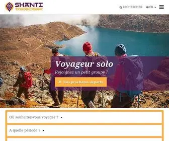Shantitravel.com(Voyages et circuits sur mesure en Asie) Screenshot