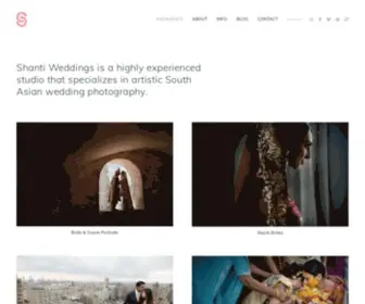 Shantiweddings.com(Shanti Weddings) Screenshot