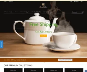 Shanvalley.com(Premium Myanmar Green & Black Tea) Screenshot