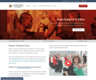 Shaolin-Yuntai.com(Learn Kung Fu in China and train with Shaolin Masters) Screenshot