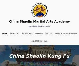 Shaolins.com(Learn Shaolin Kung Fu in China) Screenshot