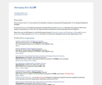 Shaoqingren.com(Shaoqing Ren) Screenshot