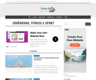 Shape-Blog.de(Ernährung) Screenshot