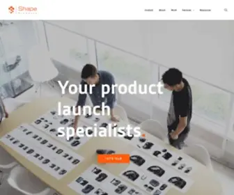 Shape-Products.com(Industrial Design for Brands and Entrepreneurs) Screenshot