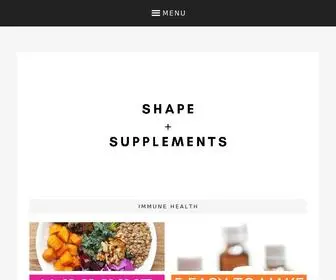 Shapeandsupplements.com(Be inspired by health and wellness) Screenshot