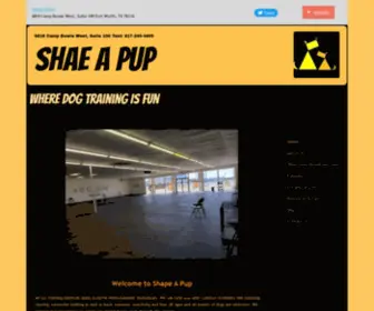 Shapeapup.com(Welcome to Shape A Pup) Screenshot
