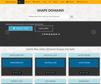 ShapeDomains.com(Satilik Domainler) Screenshot
