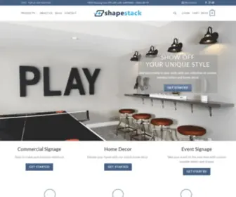 Shapestack.com(Wooden Letters And Shapes For Your Home And Business) Screenshot