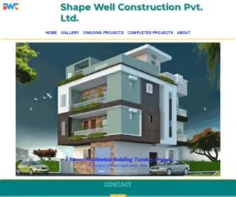 Shapewellconstruction.com(Shape Well Construction Private Limited(Finishing High End)) Screenshot