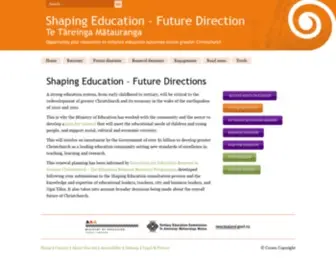 Shapingeducation.govt.nz(Future Direction) Screenshot