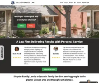 Shapirofamilylaw.com(Best Denver Family Law Attorneys) Screenshot