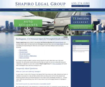 Shapiroinjuryattorney.com(Burlingame Personal Injury Lawyer) Screenshot