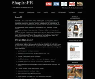 Shapiropr.com(Best Los Angeles and West Hollywood Public Relations and Publicity Firm) Screenshot