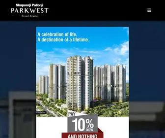 Shapoorjiparkwestbangalore.in(SHAPOORJI PALLONJI PARK WEST) Screenshot