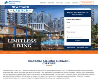 Shapoorjirealestategurgaon.in(Luxurious 2 & 3 Bhk in new launch towers at Joyville Gurugram) Screenshot