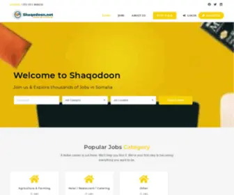 ShaqOdoon.net(Somalia's No.1 Job Portal) Screenshot