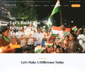 Sharadasociety.org(Let's Build the Better World) Screenshot