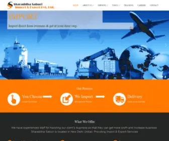 Sharaddhasaburi.com(China Agents For Import Export In Delhi) Screenshot