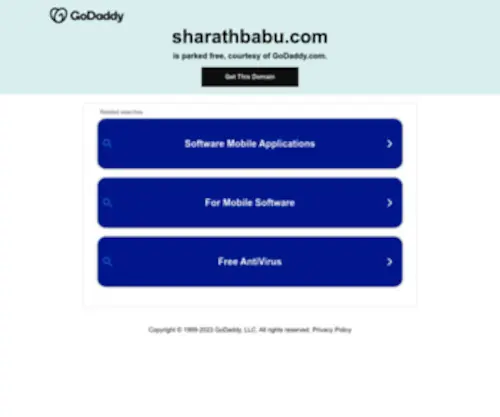 Sharathbabu.com(Sharath Babu) Screenshot