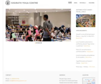 SharathJois.com(Sharath Yoga Centre) Screenshot