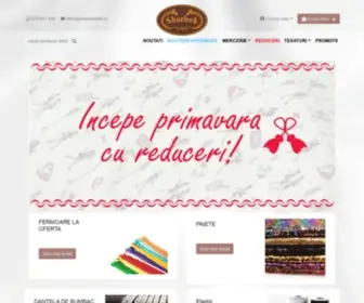 Sharbektextil.ro(Cel mai complex magazin online de textile) Screenshot