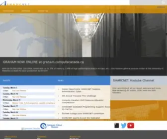 Sharcnet.ca(SHARCNET: Welcome) Screenshot