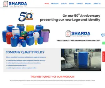 Shardacontainers.com(Plastic Drums) Screenshot