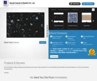 Shardagranite.in(Sharda Granite & Marble Pvt) Screenshot