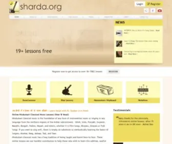 Sharda.org(Learn Indian Classical music online free) Screenshot
