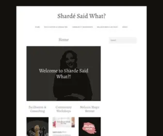 Shardesaidwhat.com(Shardé) Screenshot