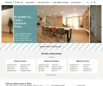 Share-STyle.net(Tokyo Share houses For Rent) Screenshot