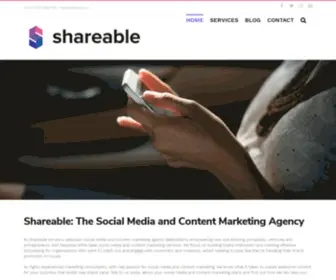 Shareable.co.uk(The Social Media Content and Marketing Agency) Screenshot