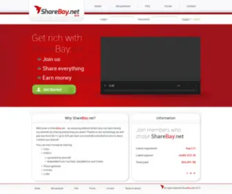 Sharebay.net(Join, Share, Earn money) Screenshot