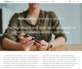 Sharecarediabetes.com(Sharecare Diabetes Solution) Screenshot