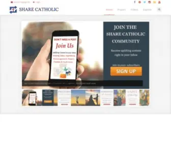 Sharecatholic.com(Share Catholic) Screenshot