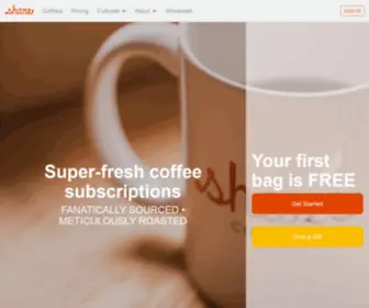 Sharecoffeeroasters.com(Coffee subscriptions weekly) Screenshot