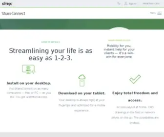 Shareconnect.com(Connect to ShareConnect) Screenshot