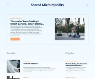 Shared-Micromobility.com(Shared Micromobility) Screenshot