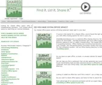 Sharedbusinessspace.com(Shared office) Screenshot