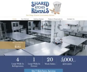 Sharedkitchenrentals.com(Shared Kitchen Rentals) Screenshot