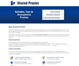 Sharedproxies.com(Buy Shared Proxies) Screenshot