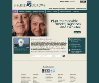Sharedsorrows.com(Funeral Planning) Screenshot