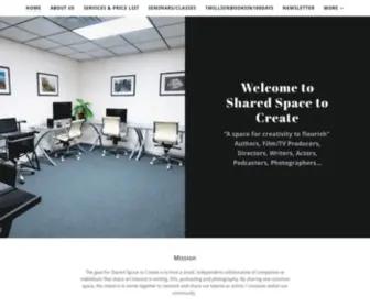 Sharedspacetocreate.com(Shared Space to Create) Screenshot