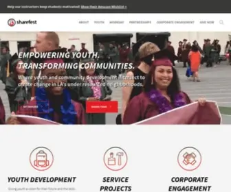 Sharefestinc.org(Transforming Communities) Screenshot