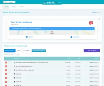 Sharefx.com(Free service manuals) Screenshot