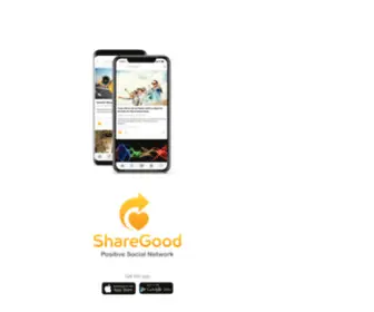 Sharegood.today(Positive Social Network) Screenshot