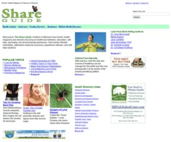 Shareguide.com(Share Guide Holistic Health Magazine & Directory) Screenshot