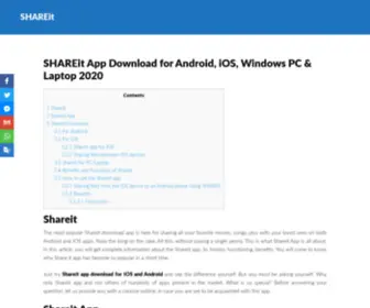 Shareitapps.org(SHAREit App Download for Android) Screenshot