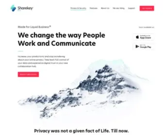 Sharekey.com(Secure Business Privacy) Screenshot