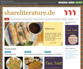 Shareliterature.de(Startseite) Screenshot